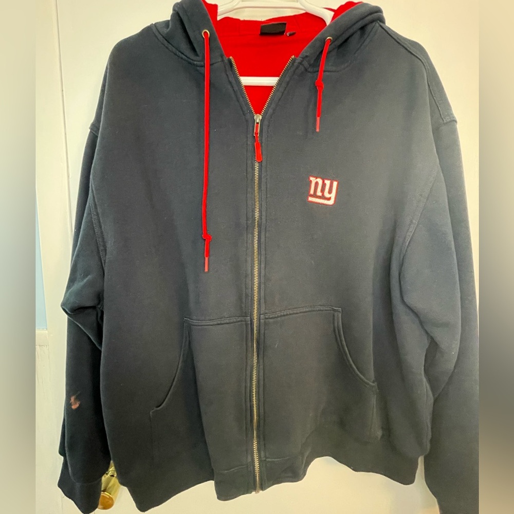 New York Giants Men’s XXL zip-up hoodie - NY Giants